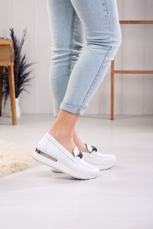 MAMMAMİA HAKİKİ DERİ KADIN GÜNLÜK AYAKKABI 307524Y