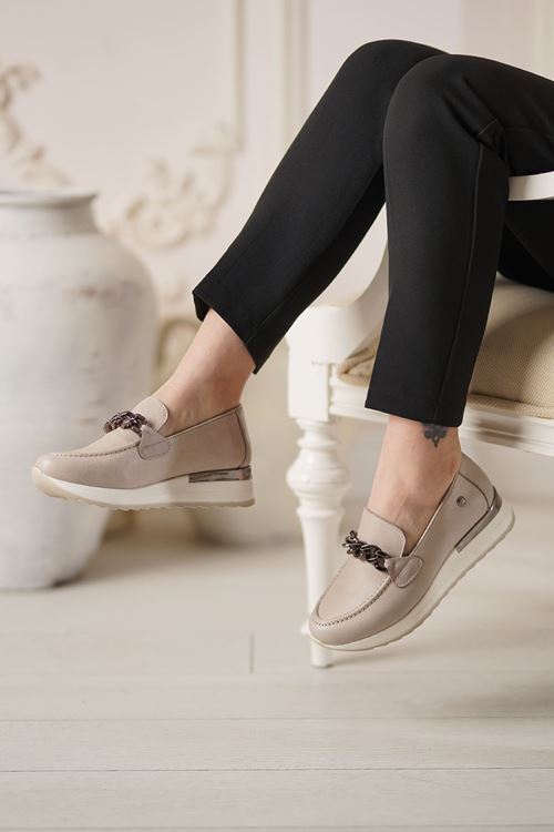 MAMMAMİA HAKİKİ DERİ KADIN GÜNLÜK AYAKKABI 307524Y