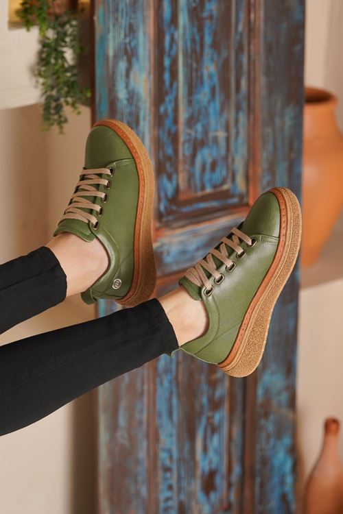 MAMMAMİA HAKİKİ DERİ KADIN AYAKKABI 12026Y