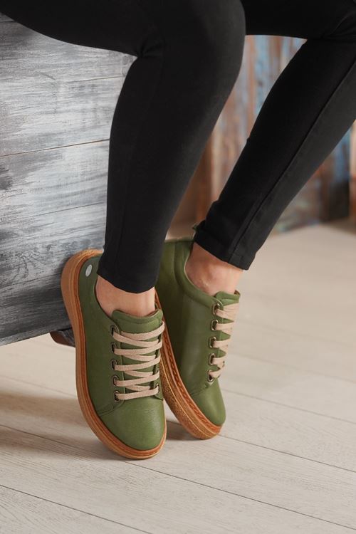 MAMMAMİA HAKİKİ DERİ KADIN AYAKKABI 12026Y