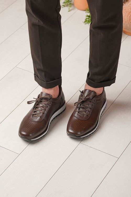 BRAVO HAKİKİ DERİ ERKEK SPOR AYAKKABI 964625Y