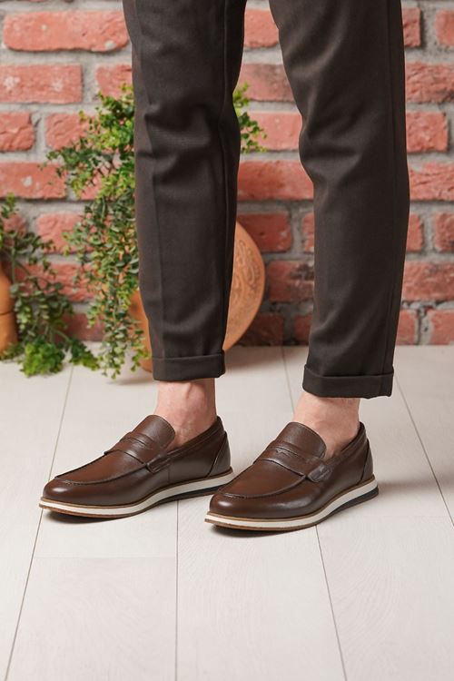 LİZSHOE HAKİKİ DERİ ERKEK GÜNLÜK AYAKKABI MDGN 18725Y
