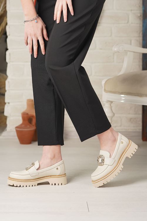 MAMMAMİA HAKİKİ DERİ KADIN GÜNLÜK AYAKKABI 385525Y