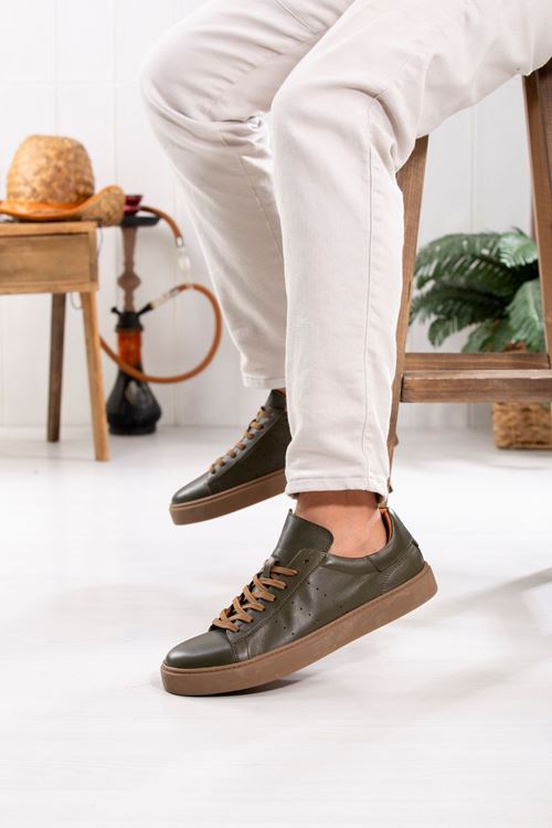 FOOTCAP HAKİKİ DERİ ERKEK GÜNLÜK AYAKKABI 270224Y