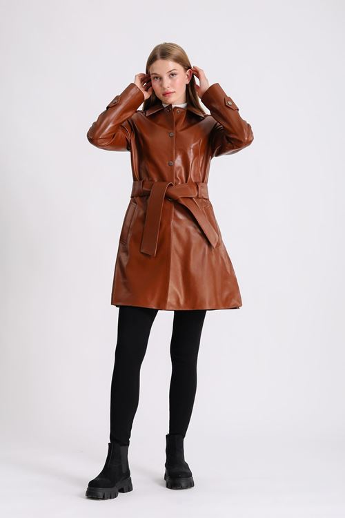 LİZ LEATHER KADIN DERİ MONT B04