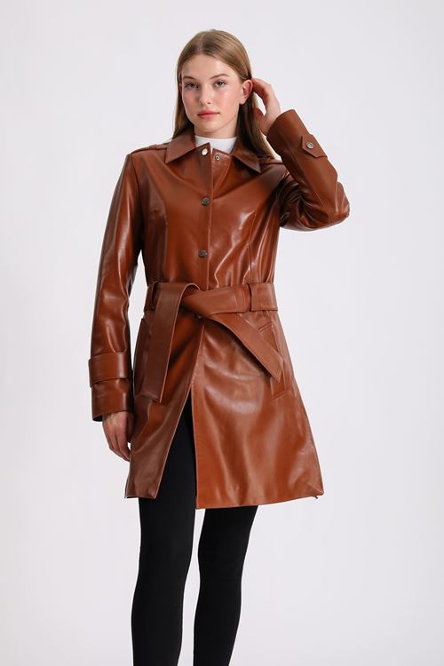 LİZ LEATHER KADIN DERİ MONT B04