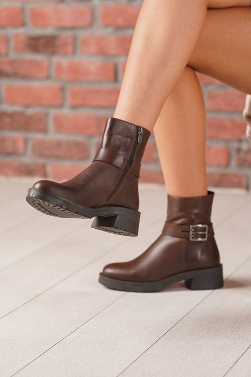 MAMMAMİA HAKİKİ DERİ KADIN BOT 837525K