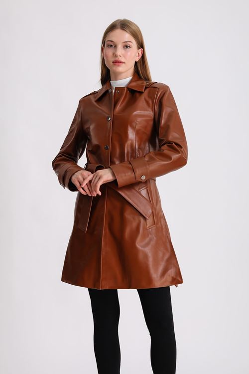 LİZ LEATHER KADIN DERİ MONT B04