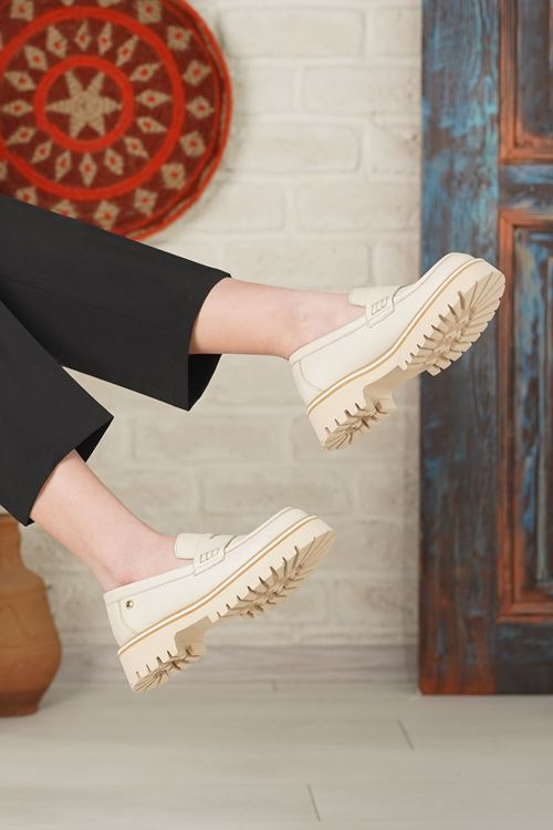 MAMMAMİA HAKİKİ DERİ KADIN GÜNLÜK AYAKKABI 386025Y