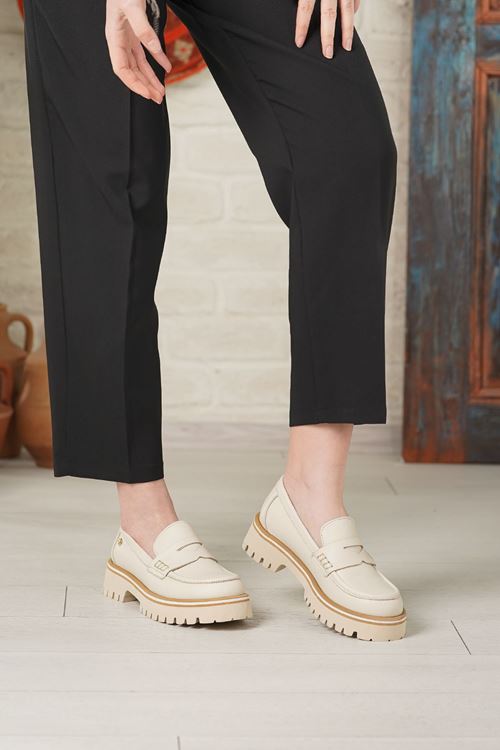 MAMMAMİA HAKİKİ DERİ KADIN GÜNLÜK AYAKKABI 386025Y