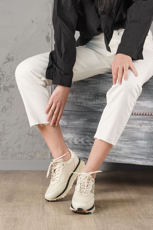 RACHEL HAKİKİ DERİ KADIN SPOR AYAKKABI 12524K