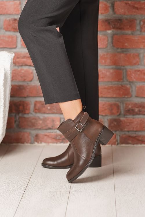 MAMMAMİA HAKİKİ DERİ KADIN BOT 167025K