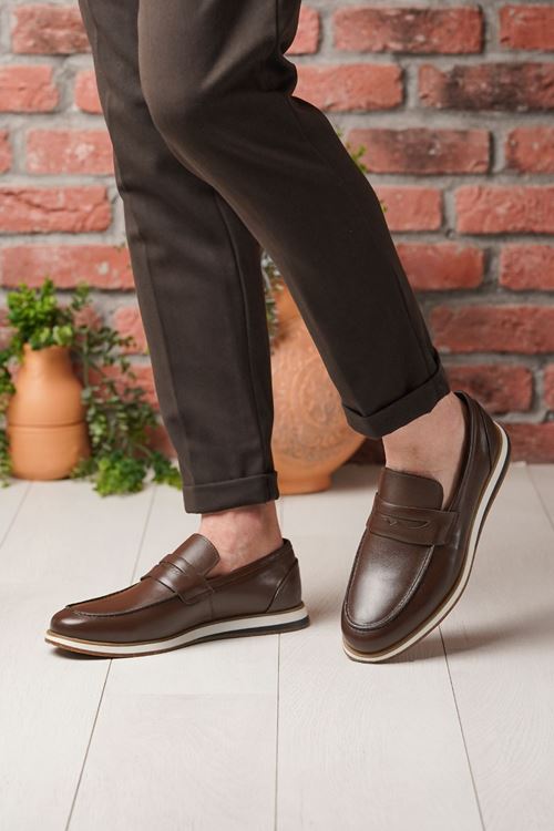 LİZSHOE HAKİKİ DERİ ERKEK GÜNLÜK AYAKKABI MDGN 18725Y