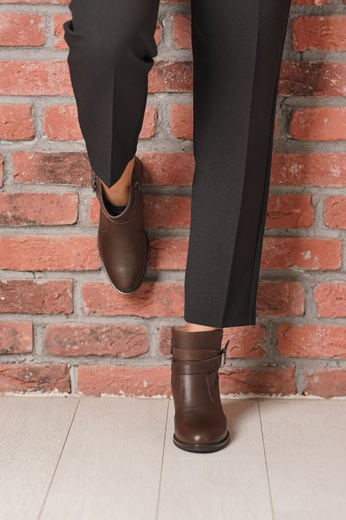 MAMMAMİA HAKİKİ DERİ KADIN BOT 167025K