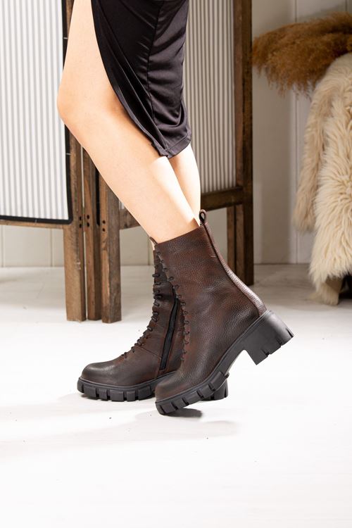 MAMMAMİA HAKİKİ DERİ KADIN GÜNLÜK BOT 503023K