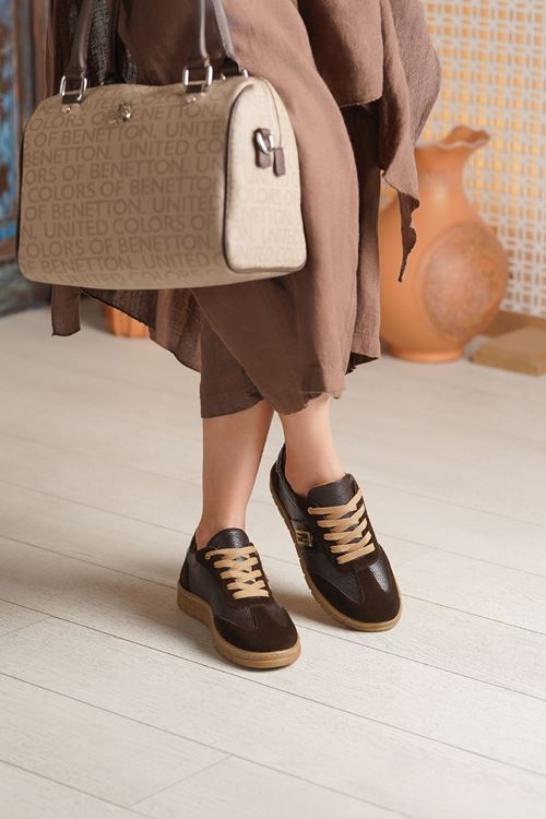 RACHEL HAKİKİ DERİ KADIN SPOR AYAKKABI 712225K