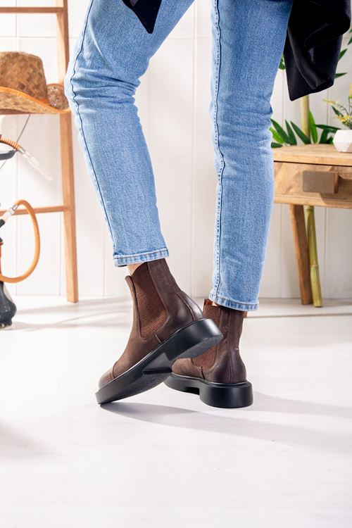 LİZSHOE HAKİKİ NUBUK DERİ ERKEK GÜNLÜK BOT PİK 08023K