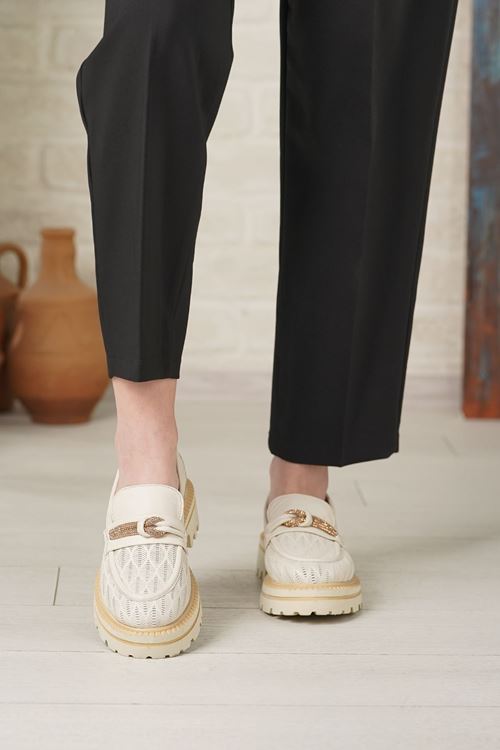 MAMMAMİA HAKİKİ DERİ KADIN GÜNLÜK AYAKKABI 46025Y