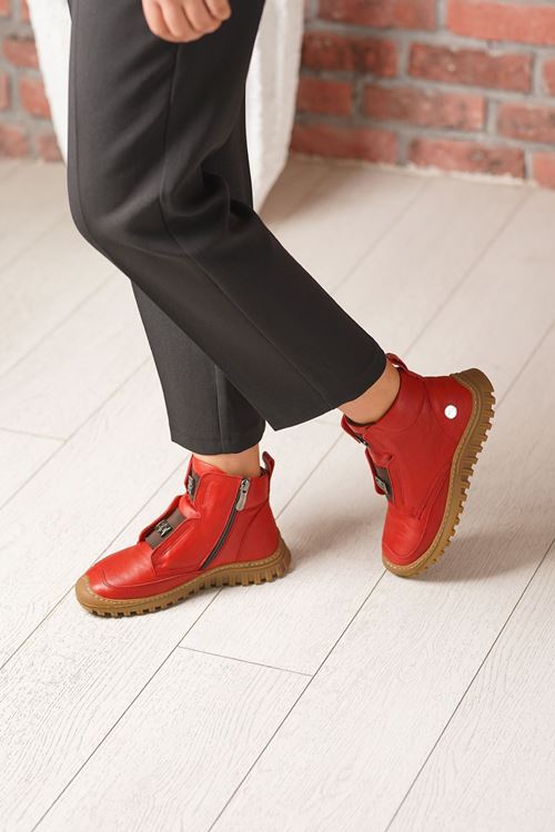 MAMMAMİA HAKİKİ DERİ KADIN BOT 110525K