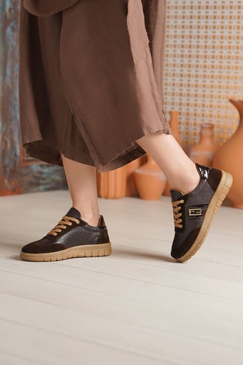 RACHEL HAKİKİ DERİ KADIN SPOR AYAKKABI 712225K