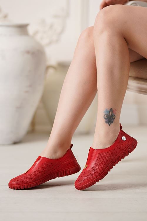 MAMMAMİA HAKİKİ DERİ KADIN GÜNLÜK AYAKKABI 66525Y