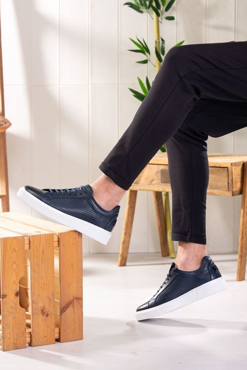 LİZSHOE HAKİKİ DERİ ERKEK GÜNLÜK AYAKKABI PİK 130022K