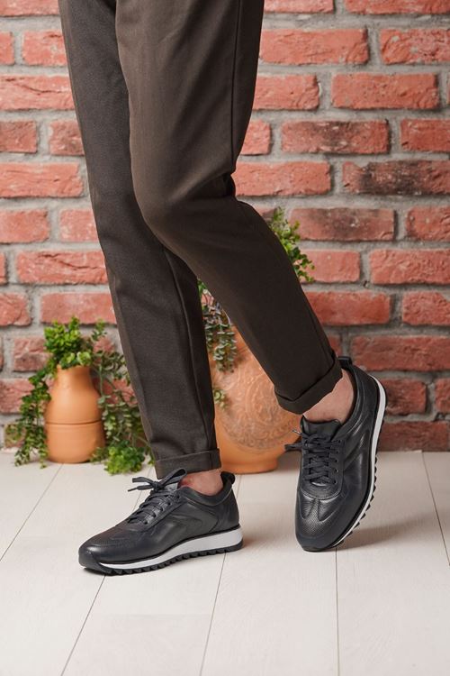 BRAVO HAKİKİ DERİ ERKEK SPOR AYAKKABI 466625Y