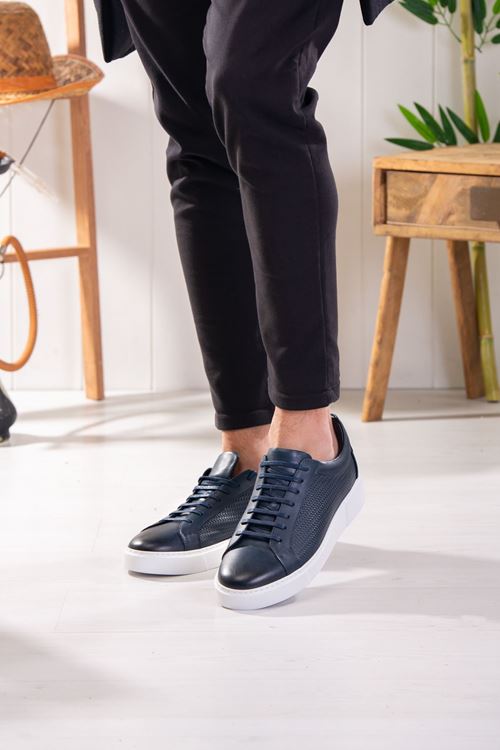 LİZSHOE HAKİKİ DERİ ERKEK GÜNLÜK AYAKKABI PİK 130022K