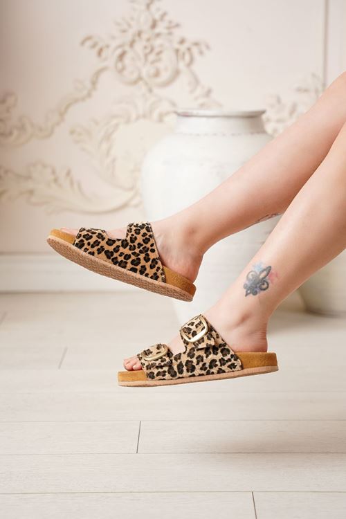 LİZSHOE HAKİKİ DERİ TOKALI  KADIN TERLİK ZYN 754325Y