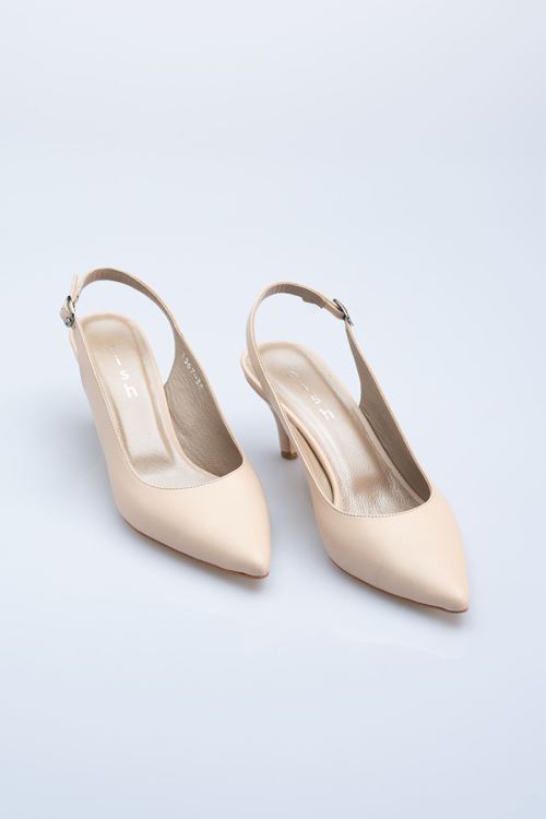LİZSHOE HAKİKİ DERİ KADIN TOPUKLU AYAKKABI AKB 156722Y