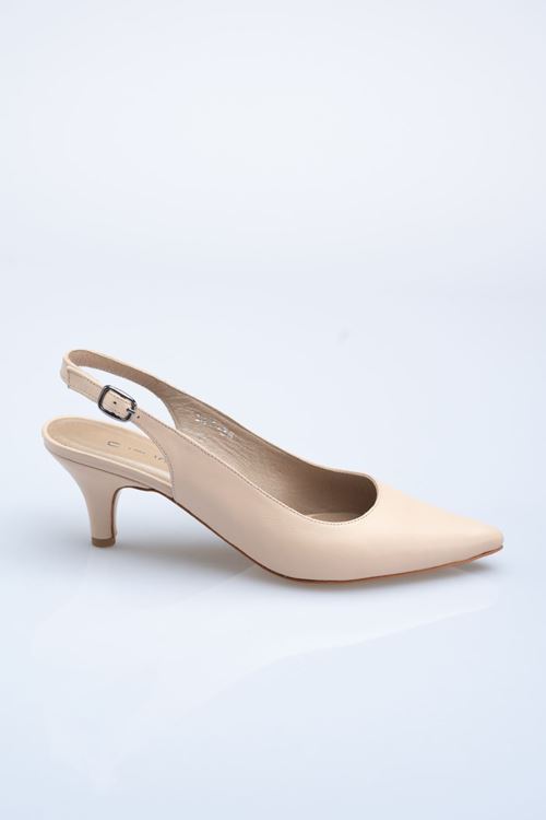 LİZSHOE HAKİKİ DERİ KADIN TOPUKLU AYAKKABI AKB 156722Y