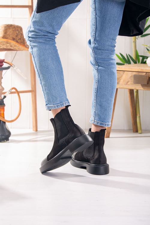 LİZSHOE HAKİKİ NUBUK DERİ ERKEK GÜNLÜK BOT PİK 08023K