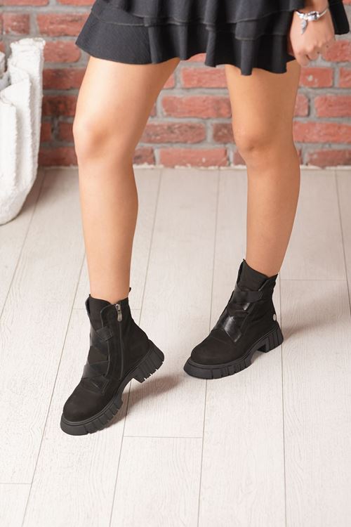 MAMMAMİA HAKİKİ DERİ KADIN BOT 163025K