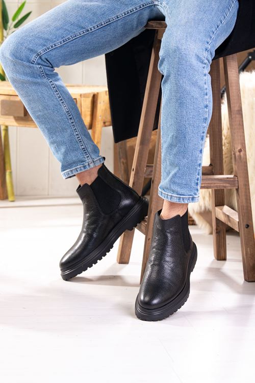 LİZSHOE HAKİKİ NUBUK DERİ ERKEK GÜNLÜK BOT PİK 05524K