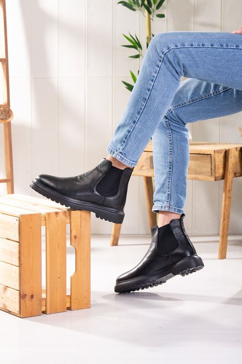LİZSHOE HAKİKİ NUBUK DERİ ERKEK GÜNLÜK BOT PİK 05524K