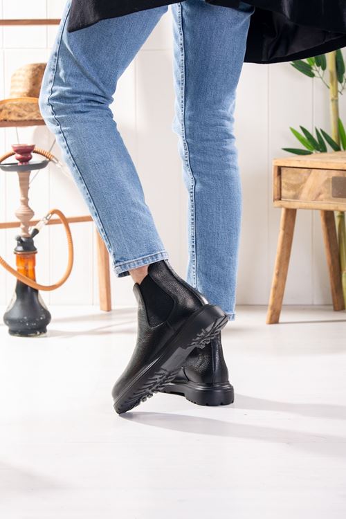 LİZSHOE HAKİKİ NUBUK DERİ ERKEK GÜNLÜK BOT PİK 05524K