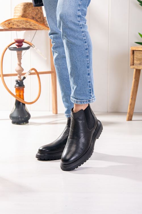LİZSHOE HAKİKİ NUBUK DERİ ERKEK GÜNLÜK BOT PİK 05524K