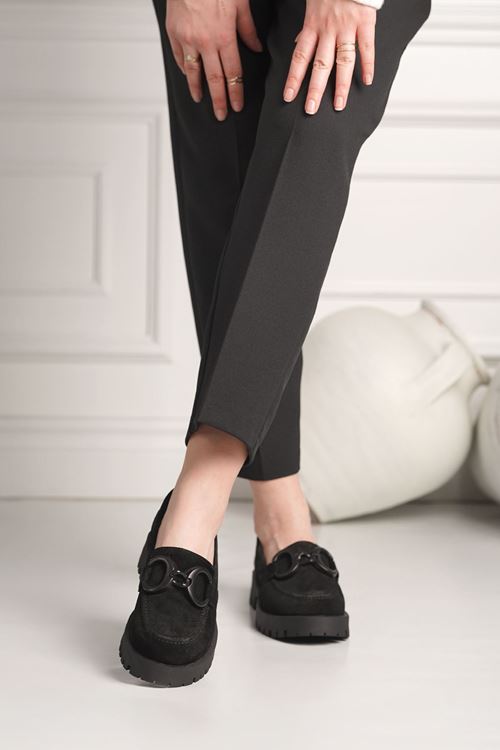 LİZSHOE HAKİKİ SÜET DERİ KADIN GÜNLÜK AYAKKABI 284624K