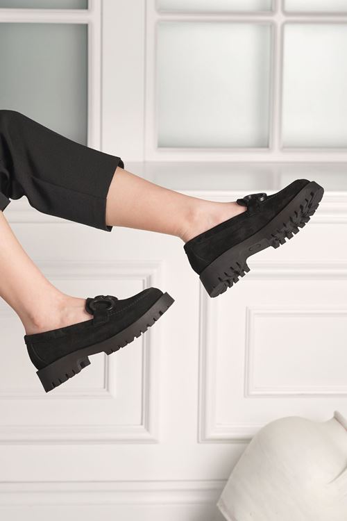 LİZSHOE HAKİKİ SÜET DERİ KADIN GÜNLÜK AYAKKABI 284624K