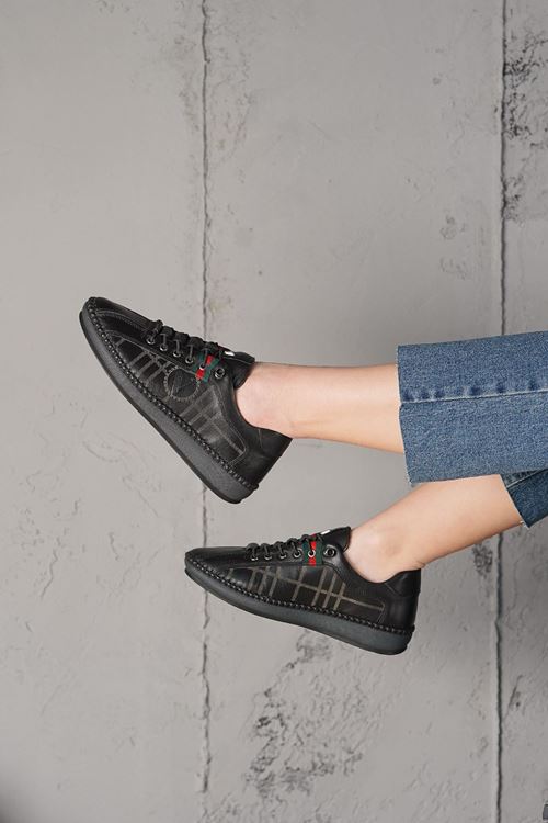 LİZSHOE HAKİKİ DERİ KADIN SPOR AYAKKABI 09625Y