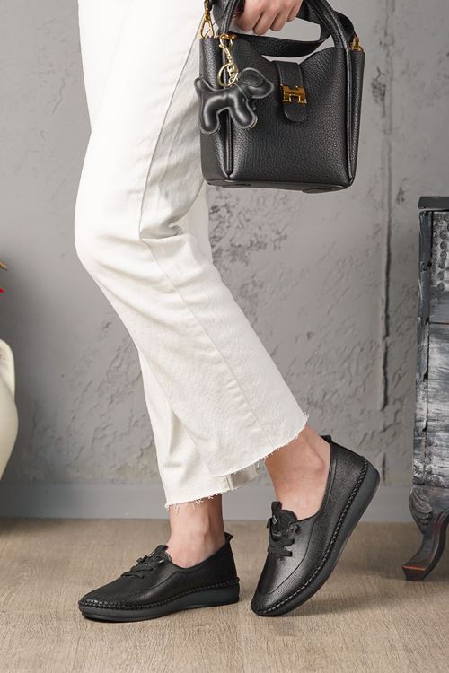 LİZSHOE HAKİKİ DERİ KADIN GÜNLÜK AYAKKABI 08325Y