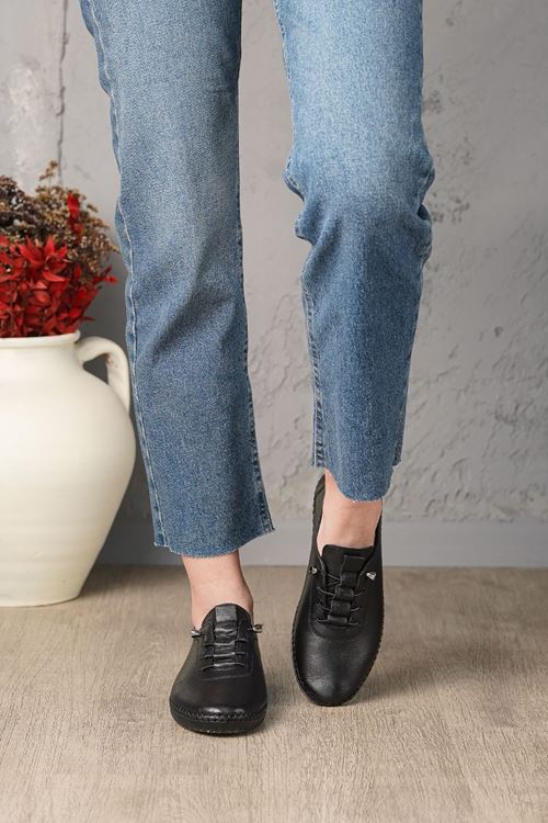 LİZSHOE HAKİKİ DERİ KADIN GÜNLÜK AYAKKABI 097-125Y