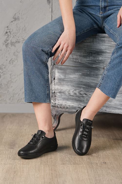 LİZSHOE HAKİKİ DERİ KADIN GÜNLÜK AYAKKABI 097-125Y