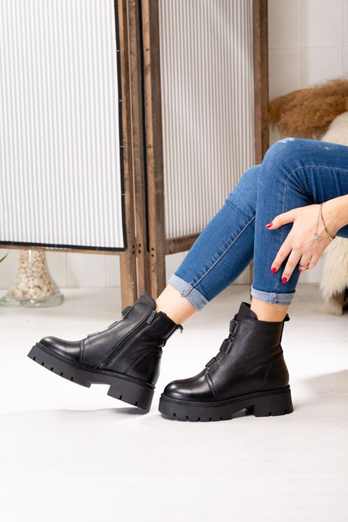 LİZSHOE HAKİKİ DERİ KADIN GÜNLÜK BOT VYGR 932323K