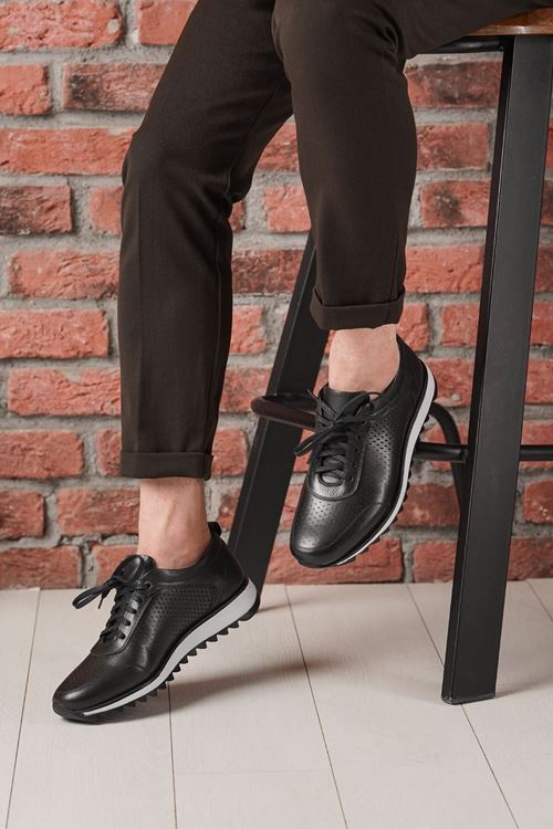 BRAVO HAKİKİ DERİ ERKEK SPOR AYAKKABI 964625Y