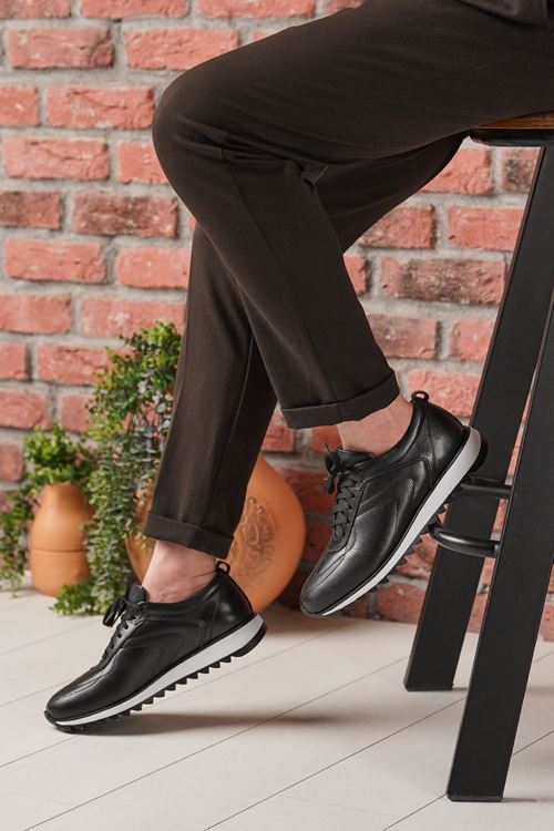 BRAVO HAKİKİ DERİ ERKEK SPOR AYAKKABI 466625Y