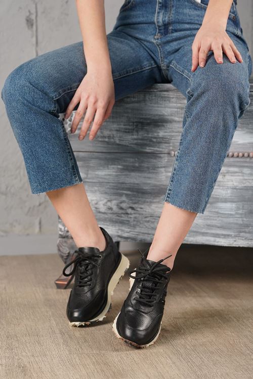 RACHEL HAKİKİ DERİ KADIN SPOR AYAKKABI 12524K