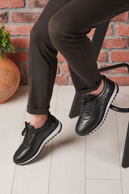 BRAVO HAKİKİ DERİ ERKEK SPOR AYAKKABI 466625Y