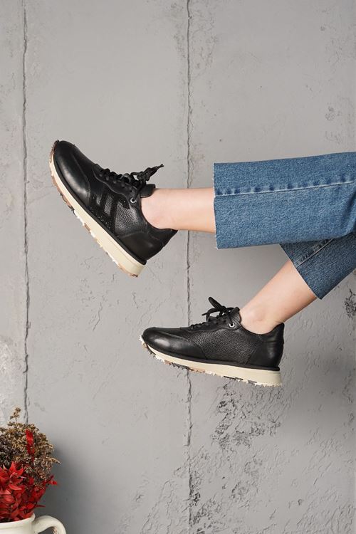 RACHEL HAKİKİ DERİ KADIN SPOR AYAKKABI 12524K