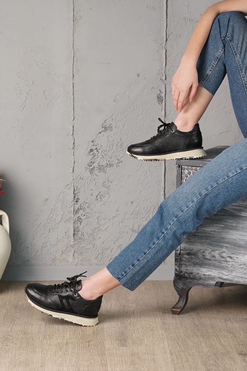 RACHEL HAKİKİ DERİ KADIN SPOR AYAKKABI 12524K